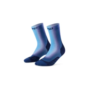 CEP CORE RUN EDT. GRADIENT SOCKS, MID CUT, 5.0 - MEN BLUE