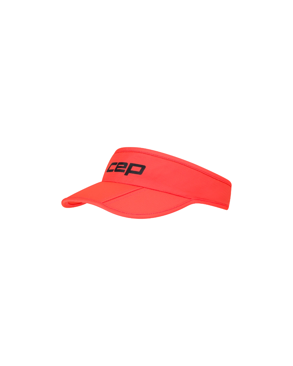 CEP CORE RUN FOLDABLE VISOR - UNISEX NEON CORAL OS