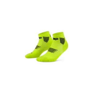 CEP CORE RUN SOCKS, LOW CUT, 5.0 - WOMEN LIME/BLACK