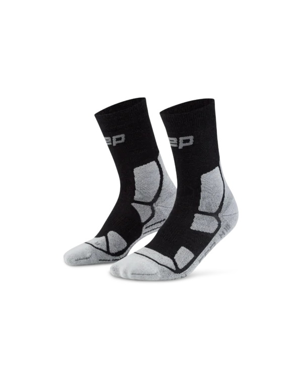 CEP Κάλτσες Πεζοπορίας HIKING MID CUSHION SOCKS, MID CUT - MEN BLACK/GREY