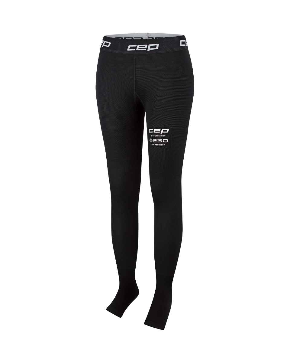 CEP κολάν αποκατάστασης PRO RECOVERY COMPRESSION TIGHTS, 4.0, OPEN TOE - Γυναικείο Μαύρο