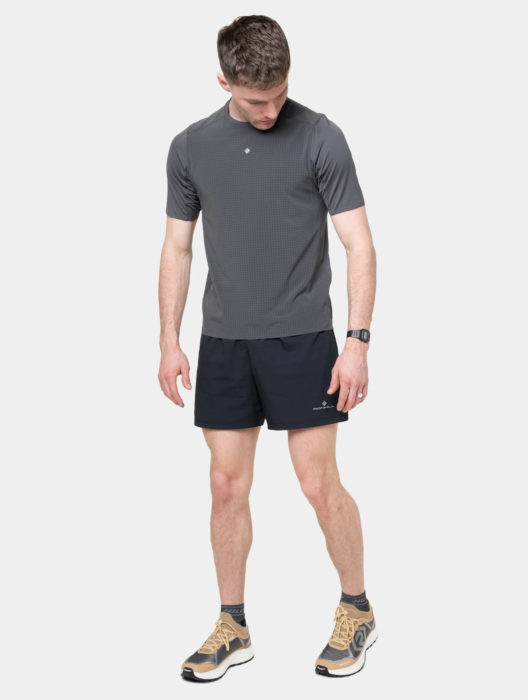 Ronhill Men's Tech All-Terrain S/S Μπλουζάκι Γκρί - Image 6