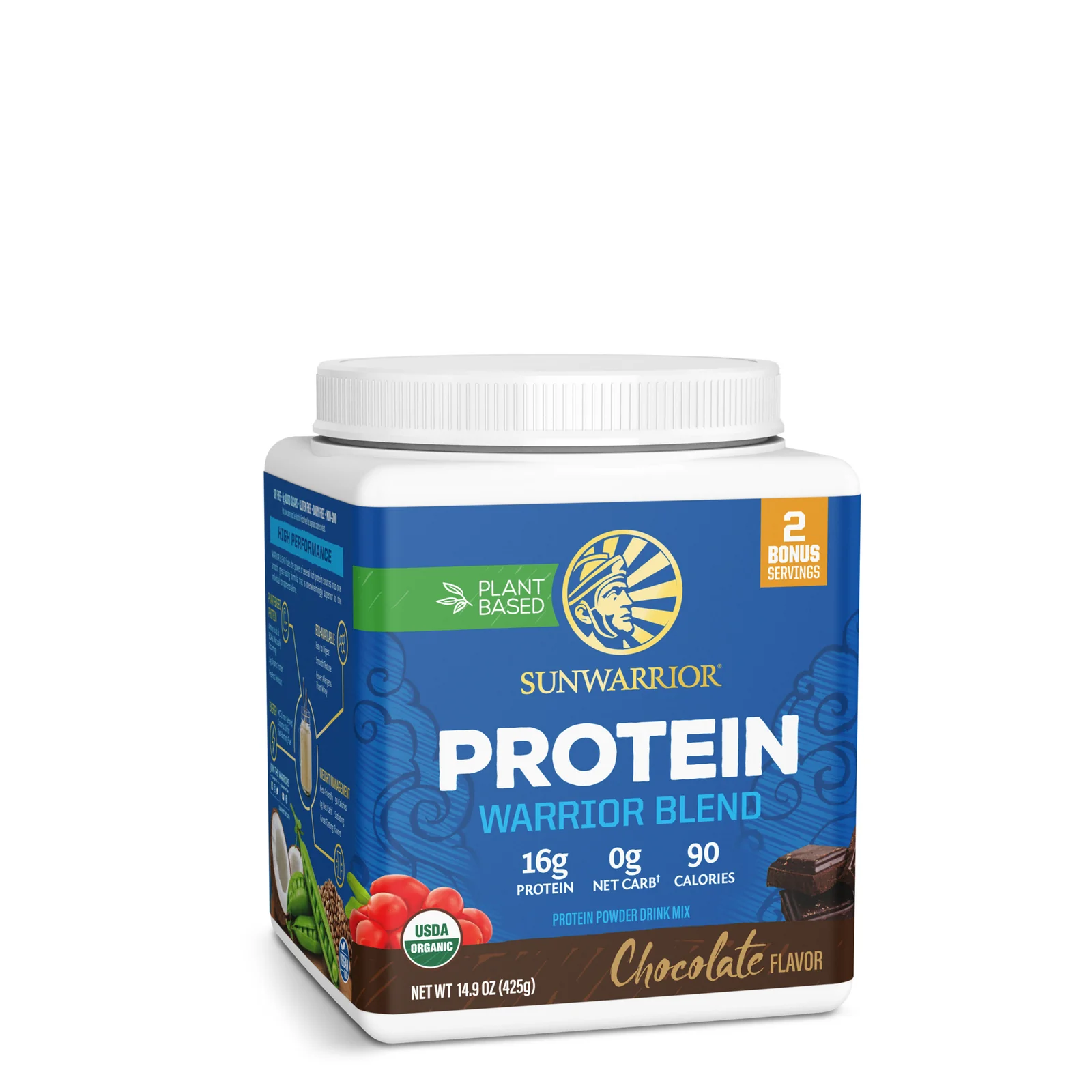 Sunwarrior Warrior Blend Organic Vegan Protein (375g) ORGANIC