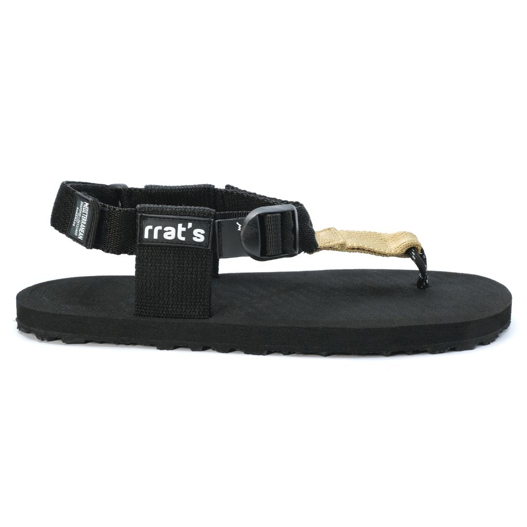 RRAT'S Unisex Σανδάλια Y-Gravel Μαύρο / Μπεζ - Image 3