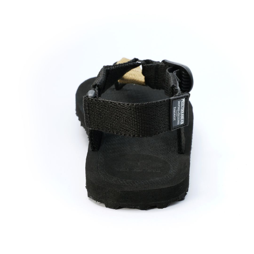 RRAT'S Unisex Σανδάλια Y-Gravel Μαύρο / Μπεζ - Image 6