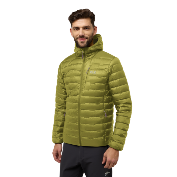 Jack Wolfskin Men's Jackets Πούπουλο – Passamani Down Hoody – Khaki
