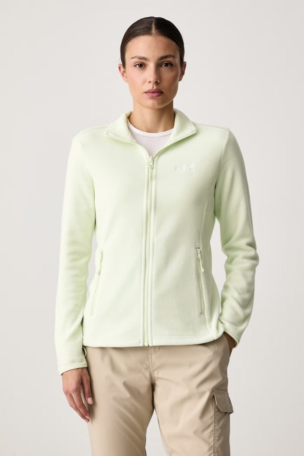 Jack Wolfskin Γυναικεία Ζακέτα Fleece – Taunus 100 FZ – Ανοιχτό πράσινο