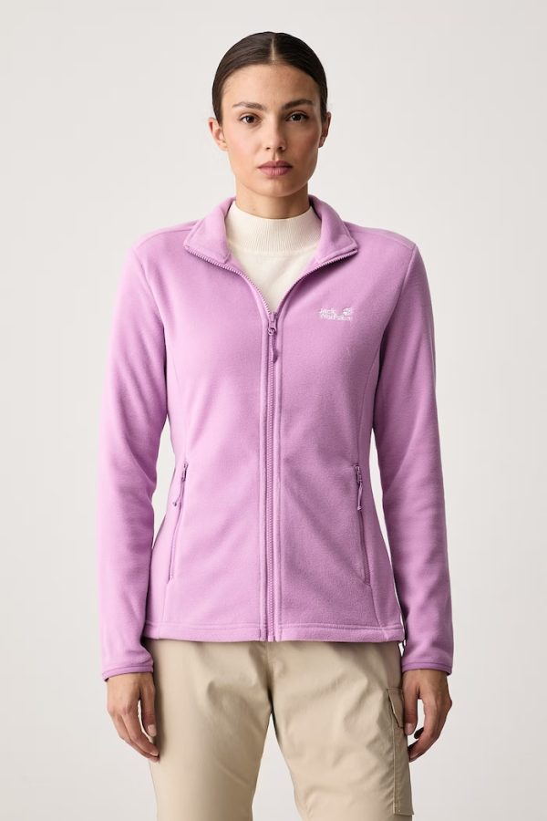 Jack Wolfskin Γυναικεία Ζακέτα Fleece – Taunus 100 FZ – Μωβ