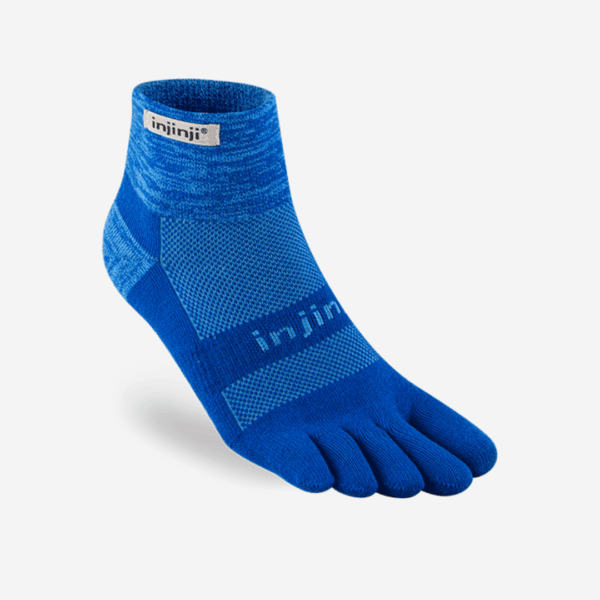 Trail Running Socks – Injinji Trail Midweight Mini-Crew Marina