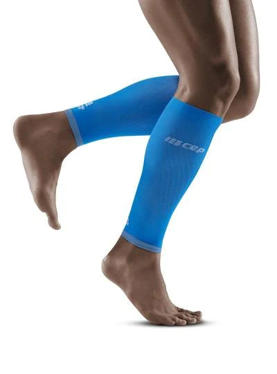 Cep Ultralight Calf Sleeves Men's Electric Blue Light Grey