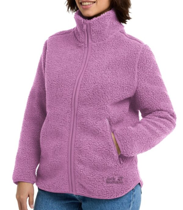 Jack Wolfskin Women's Ζακέτα Fleece – High Curl – Purple