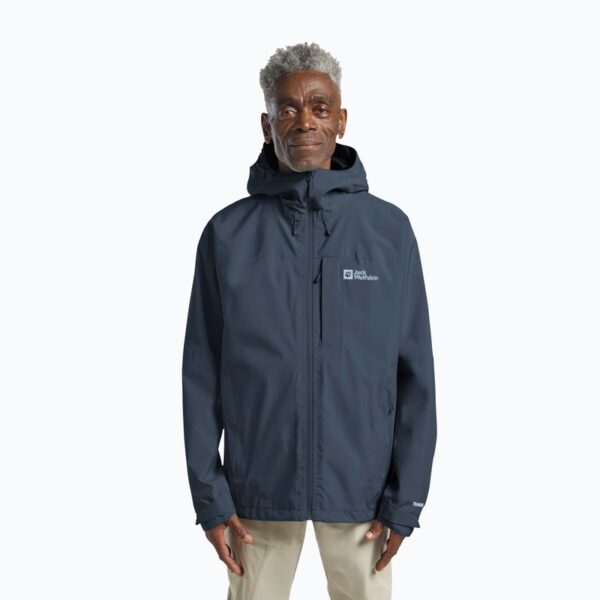 Jack Wolfskin Ανδρικά Αδιάβροχο Μπουφάν – Tempest 2L – Μπλε Denim