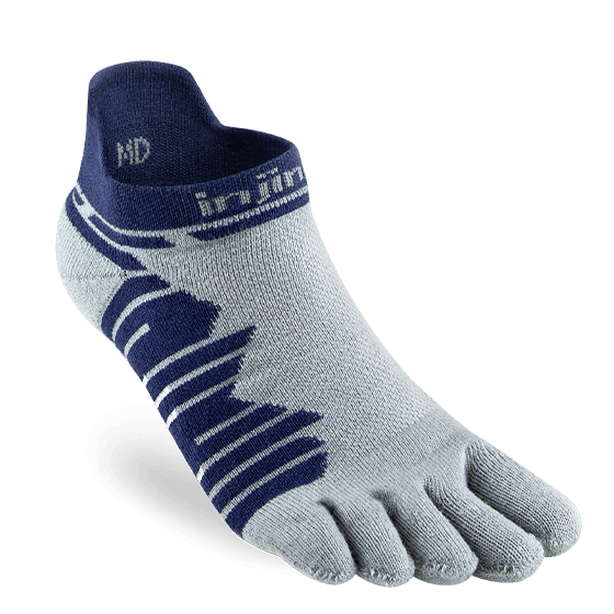 Injinji Ultra Run Technical No-Show Running Socks, Cobalt