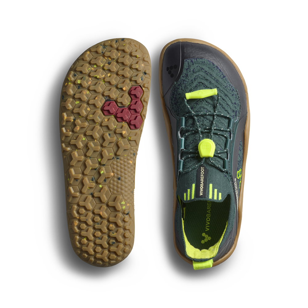 Vivobarefoot PRIMUS TRAIL KNIT FG Children's JUNE BUG - Image 2