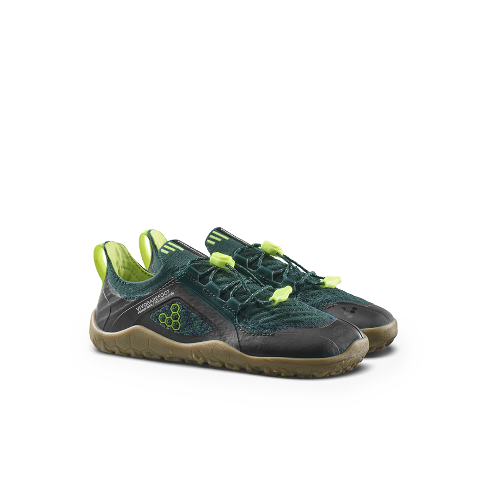 Vivobarefoot PRIMUS TRAIL KNIT FG Children's JUNE BUG - Image 4