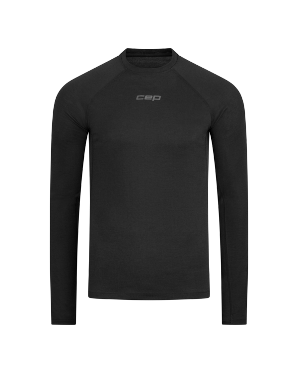 CEP Ανδρική Ισοθερμική Μπλούζα Μακρυμάνικη – Core Run Merino Base Layer Shirt Long Sleeve – Black