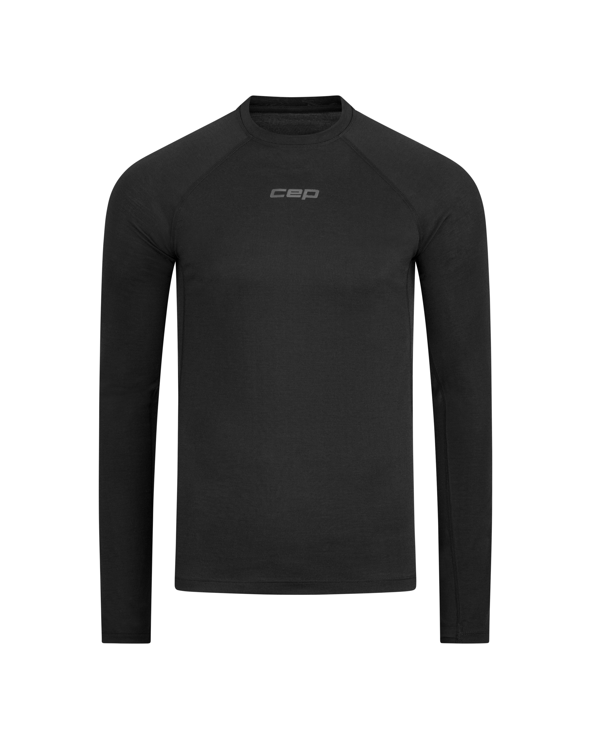 CEP Ανδρική Ισοθερμική Μπλούζα Μακρυμάνικη – Core Run Merino Base Layer Shirt Long Sleeve – Black