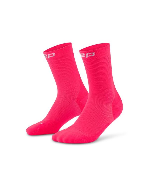 CEP run Socks, mid cut, 5.0, Women's pink