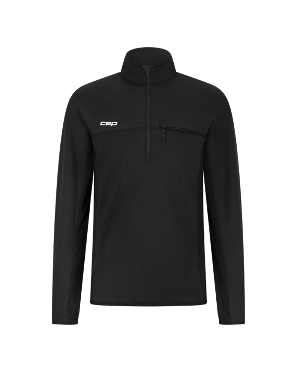CEP Ανδρική Μπλούζα Μακρυμάνικη – Core Run Thermal Zip Shirt Long Sleeve 2.0 – Black
