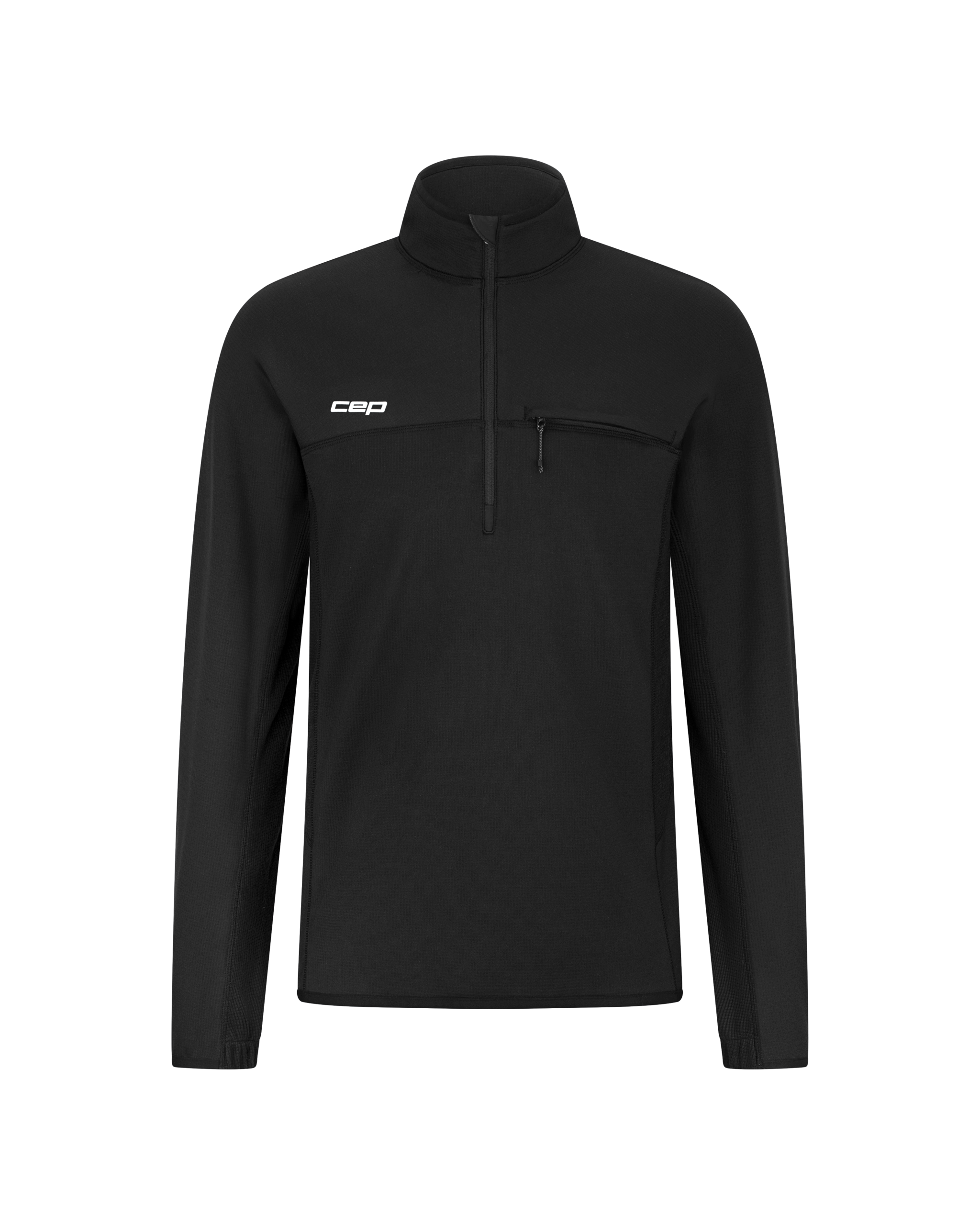 CEP Ανδρική Μπλούζα Μακρυμάνικη – Core Run Thermal Zip Shirt Long Sleeve 2.0 – Black