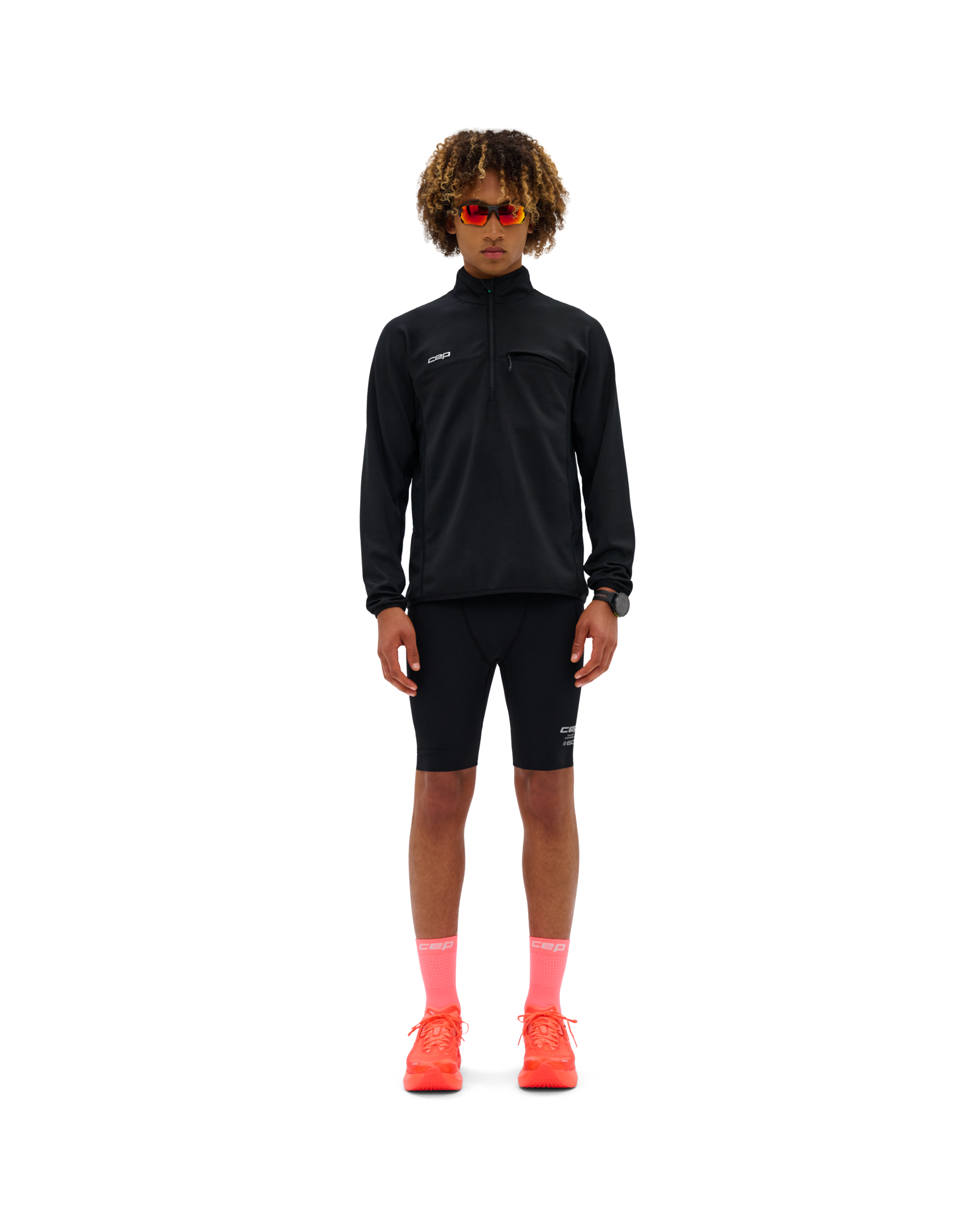 CEP Ανδρική Μπλούζα Μακρυμάνικη – Core Run Thermal Zip Shirt Long Sleeve 2.0 – Black - Image 4