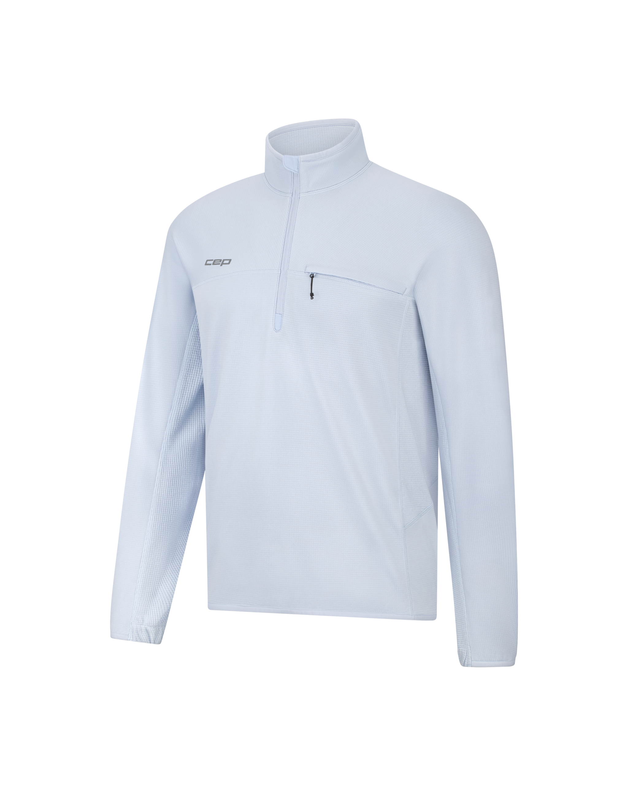 CEP Ανδρική Μπλούζα Μακρυμάνικη – Core Run Thermal Zip Shirt Long Sleeve 2.0 – Blue - Image 2