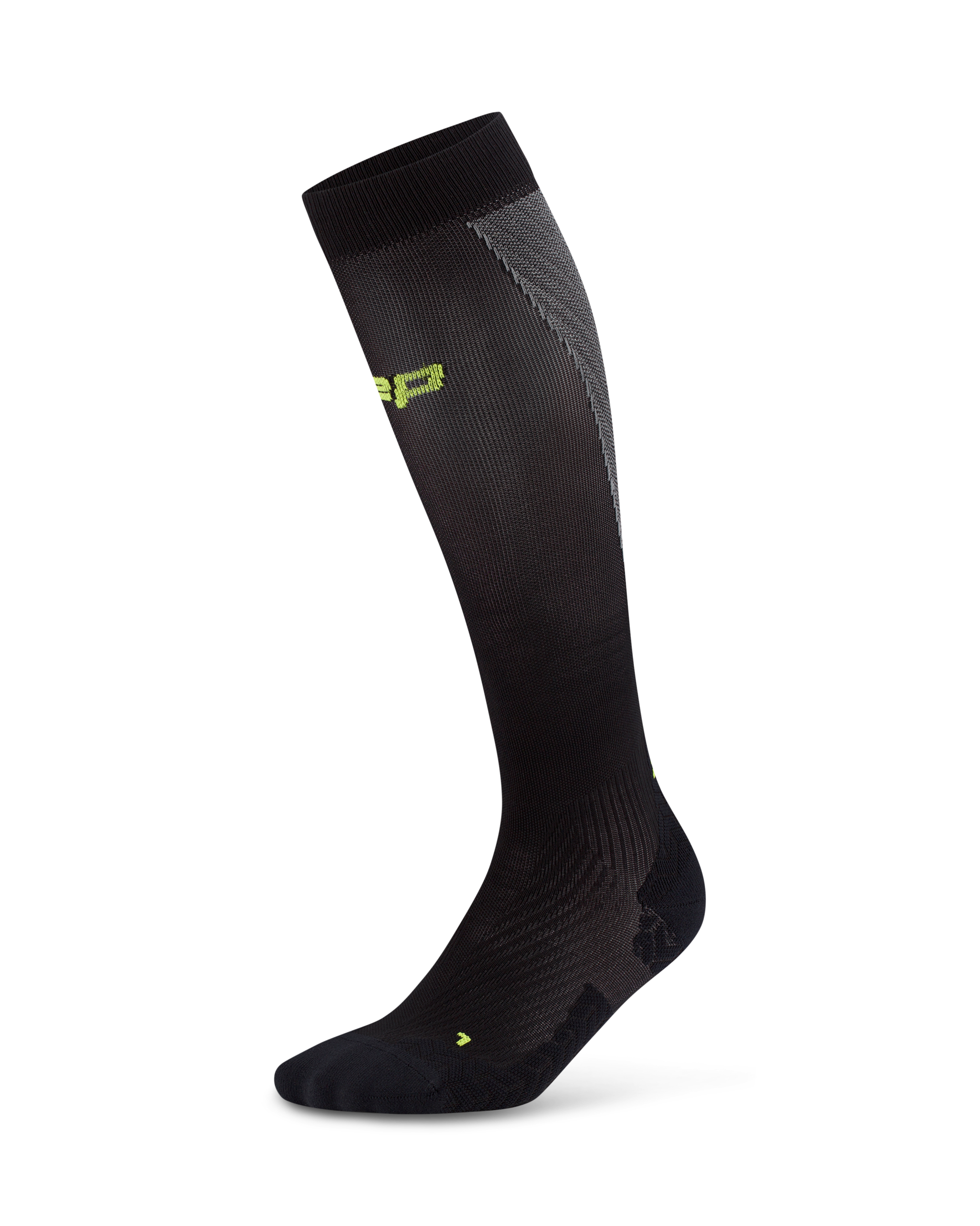 CEP run ultralight socks, tall, 4.0, men black/grey