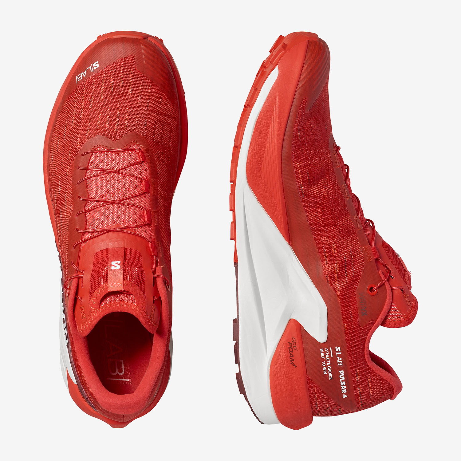 Salomon Unisex Παπούτσια S/LAB PULSAR 4 Κόκκινο / Κρεμ - Image 2