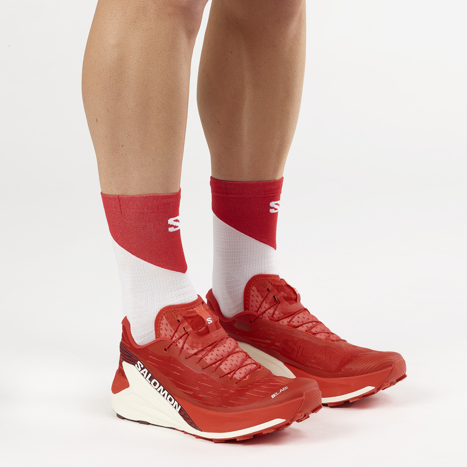 Salomon Unisex Παπούτσια S/LAB PULSAR 4 Κόκκινο / Κρεμ - Image 7