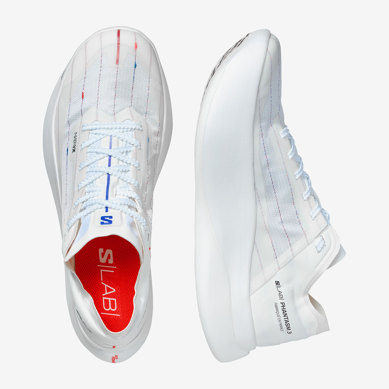 Salomon Unisex Παπούτσια S/LAB PHANTASM 3 MADE IN FRANCE Άσπρο / Κόκκινο - Image 2