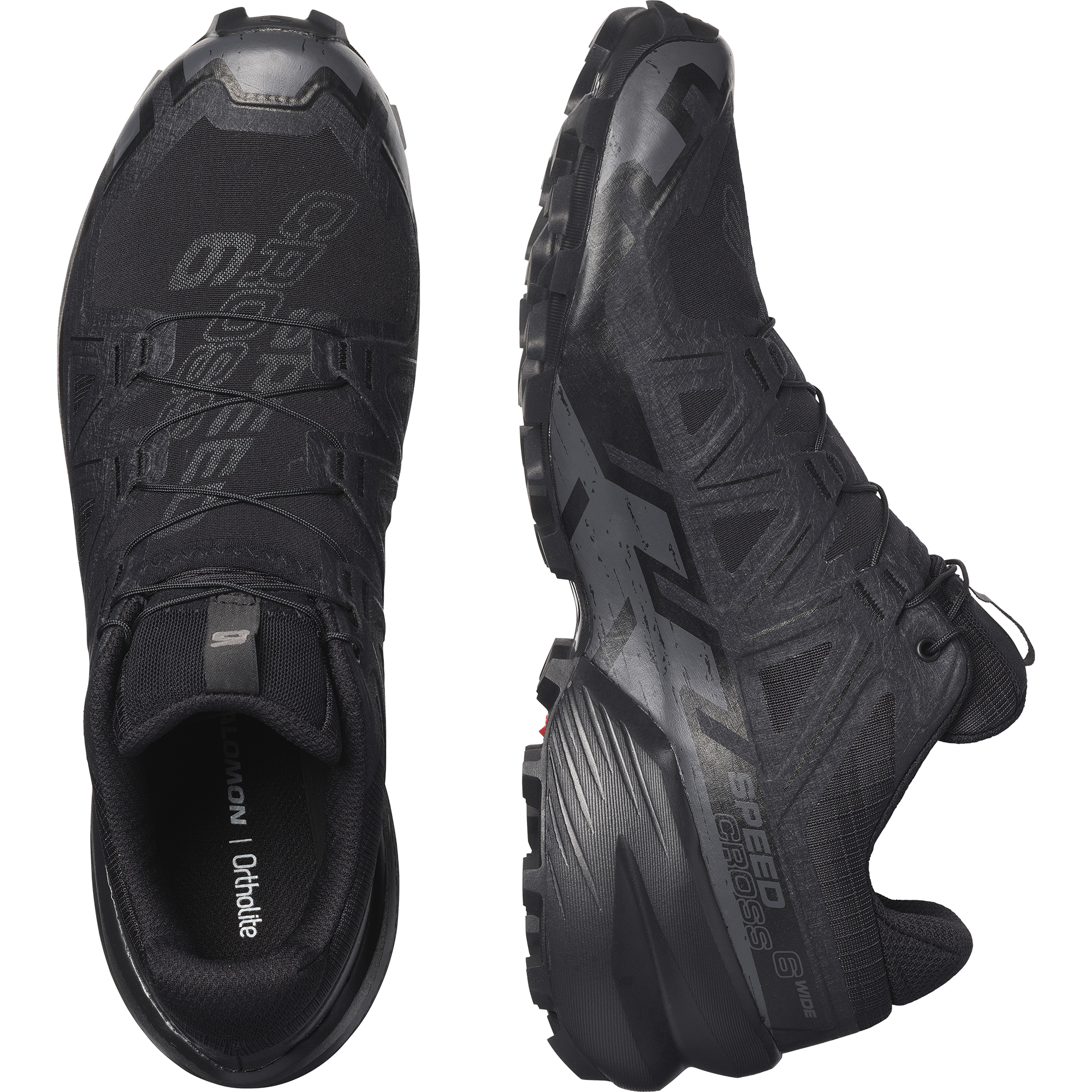 Salomon SPEEDCROSS 6 WIDE BLACK/BLACK/PHAN - Image 2