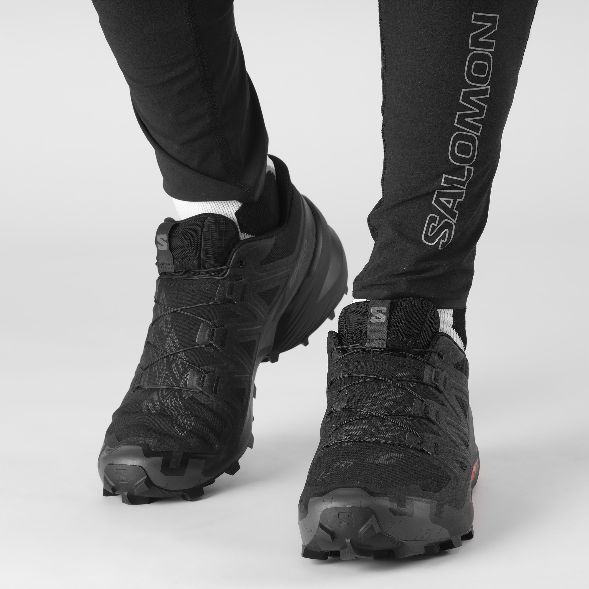 Salomon SPEEDCROSS 6 WIDE BLACK/BLACK/PHAN - Image 4