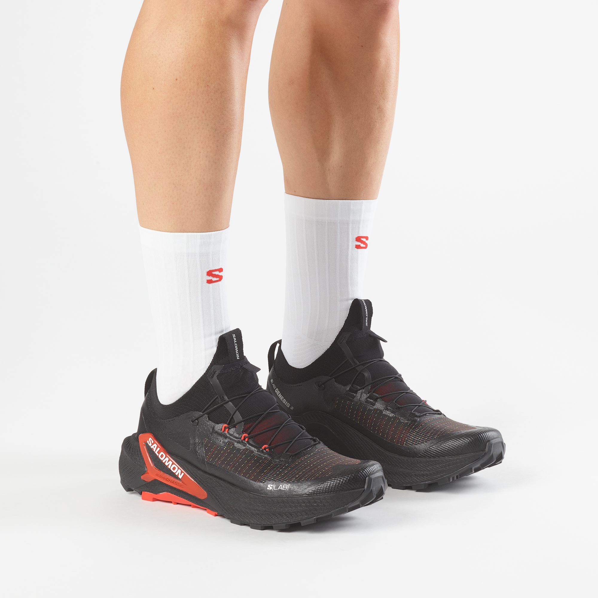Salomon Unisex Παπούτσια S/LAB GENESIS 2 Μαύρο / Κόκκινο - Image 5
