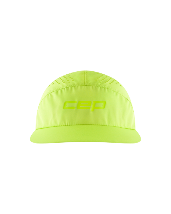 CEP pro run ultralight cap, unisex lime OS