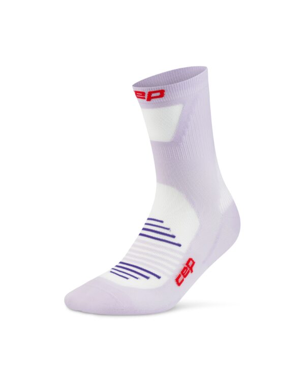 CEP PRO RUN ULTRALIGHT SOCKS, MID CUT - Women's Socks LILAC