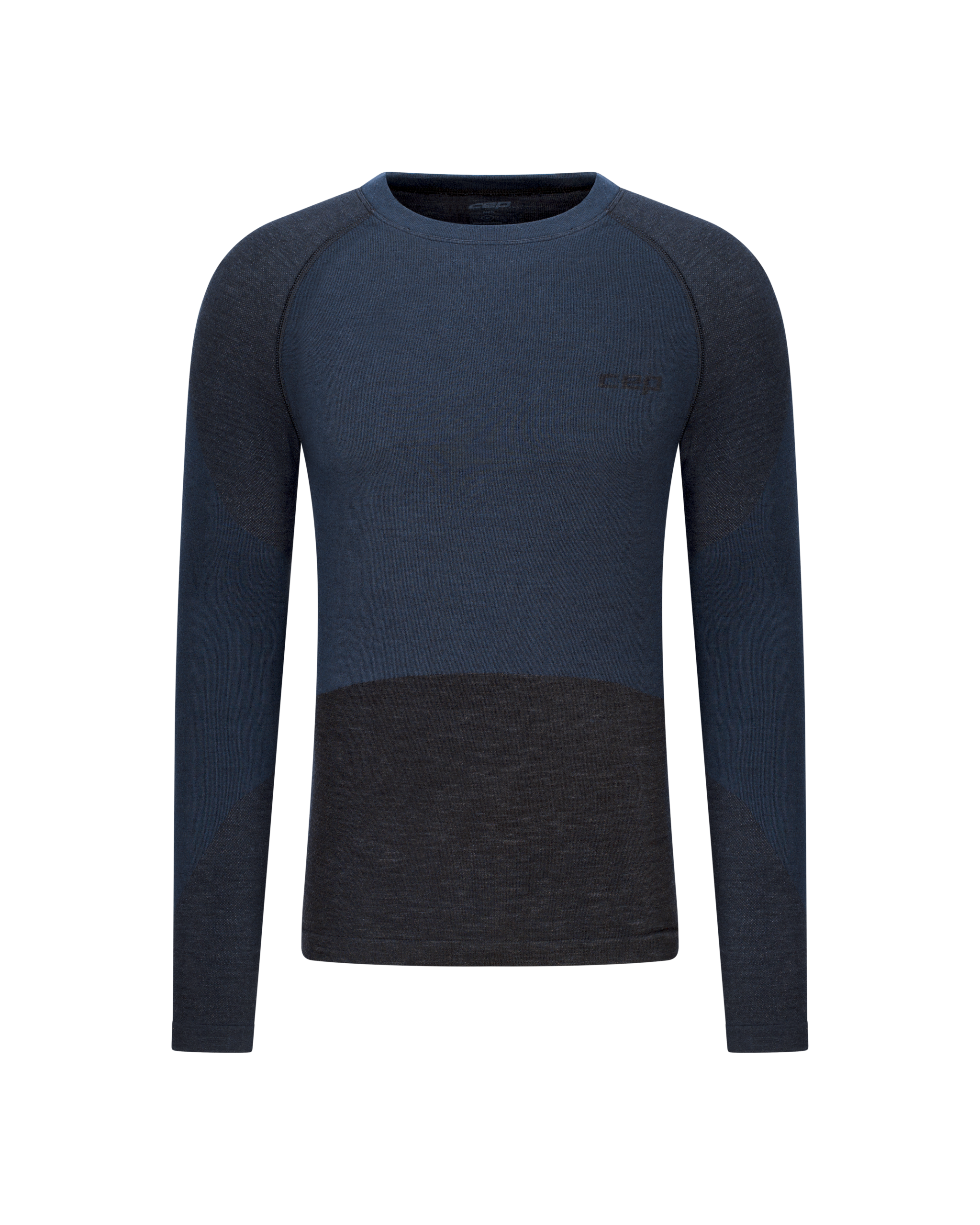 CEP ski merino base layer shirt, long sleeve, 2.0, black, men