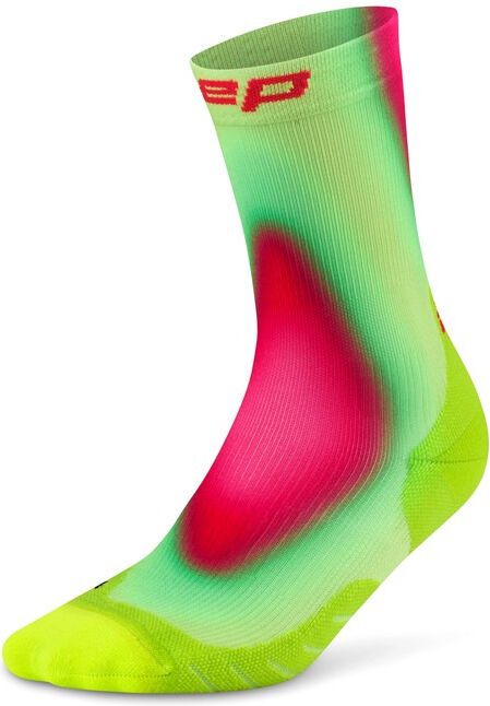 CEP CORE RUN EDT. GRADIENT Κάλτσες, MID CUT, 5.0 – Ανδρικά Lime / Pink