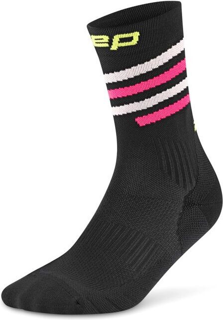 CEP RUN EDT. SPIRAL Κάλτσες, MID CUT – Ανδρικά Black / Pink&Lime