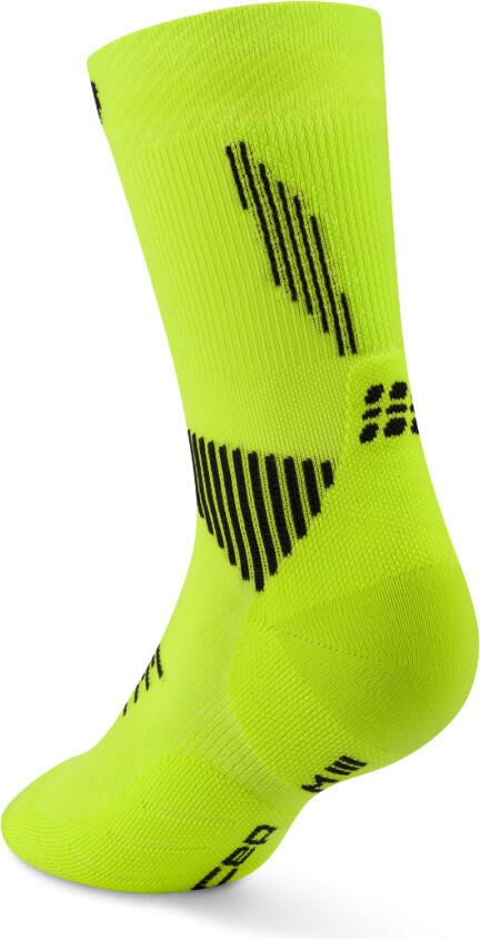 CEP run Κάλτσες, mid cut, 5.0, lime/black, men - Image 3