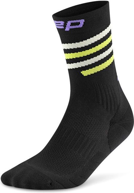 CEP RUN EDT. SPIRAL Κάλτσες, MID CUT – Ανδρικά Black / Lime&Purple