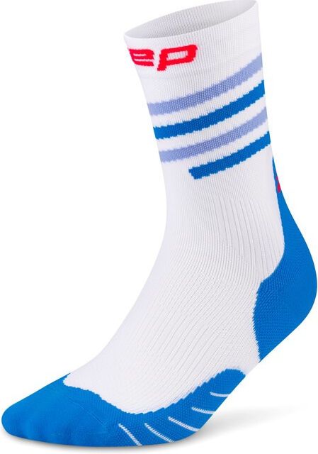 CEP RUN EDT. SPIRAL Κάλτσες, MID CUT – Ανδρικά White / Blue&Pink