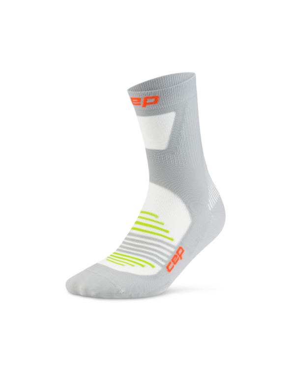 CEP PRO RUN ULTRALIGHT Socks, MID CUT – Men's Grey