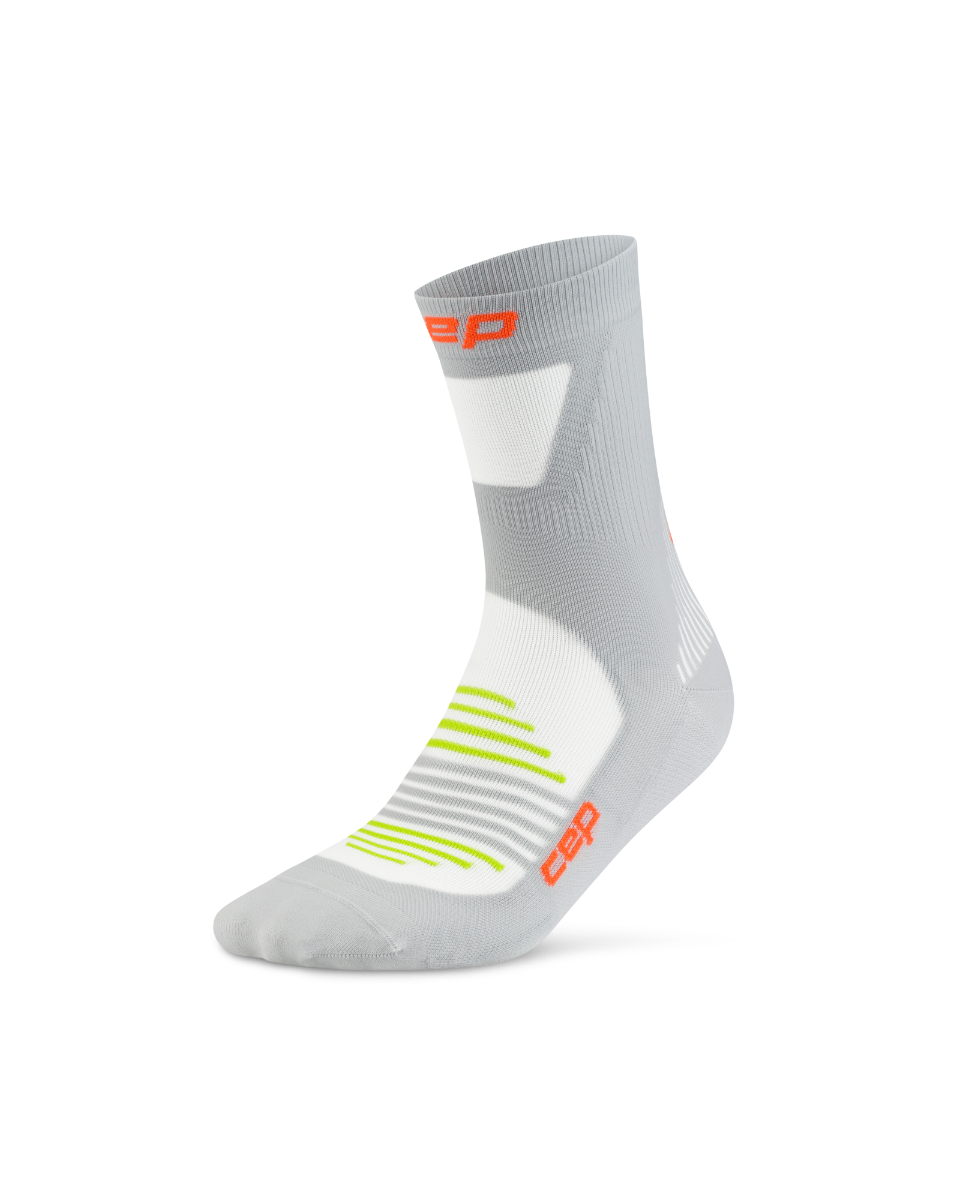 CEP PRO RUN ULTRALIGHT Socks, MID CUT – Men's Grey