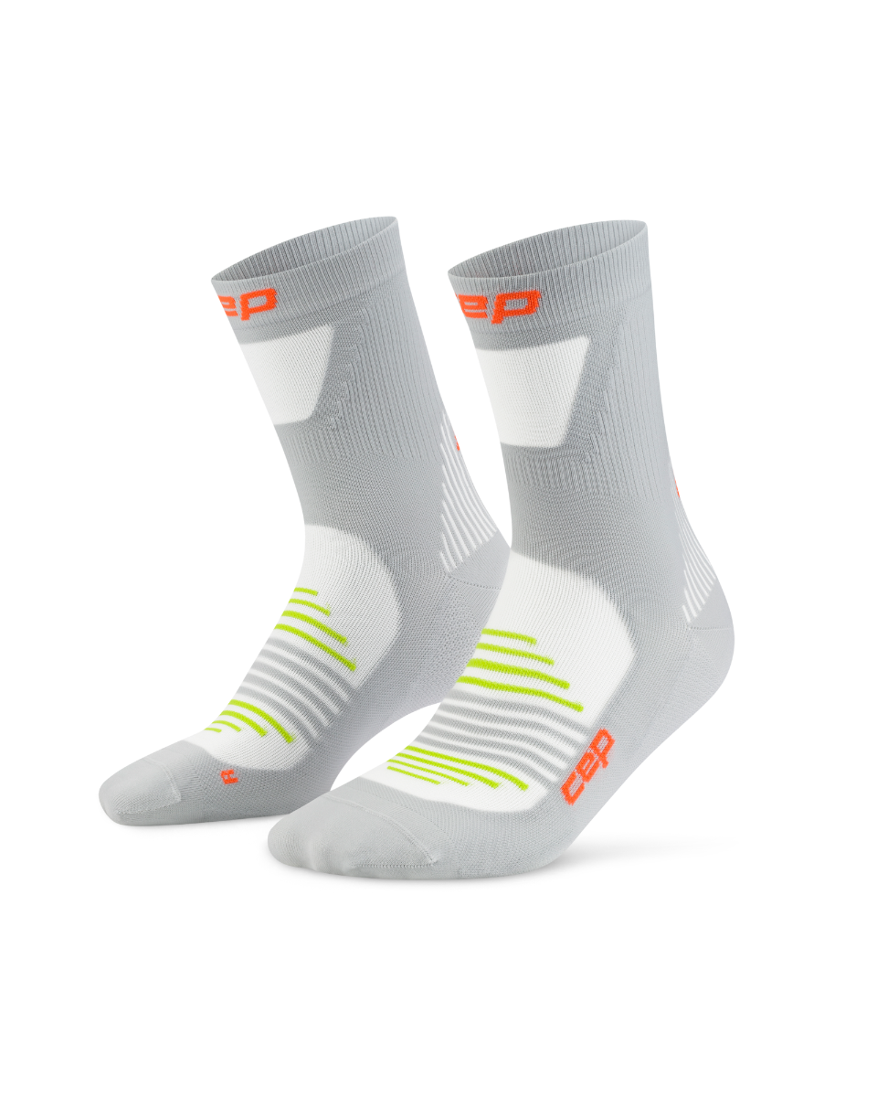 CEP PRO RUN ULTRALIGHT Socks, MID CUT – Men's Grey - Image 3