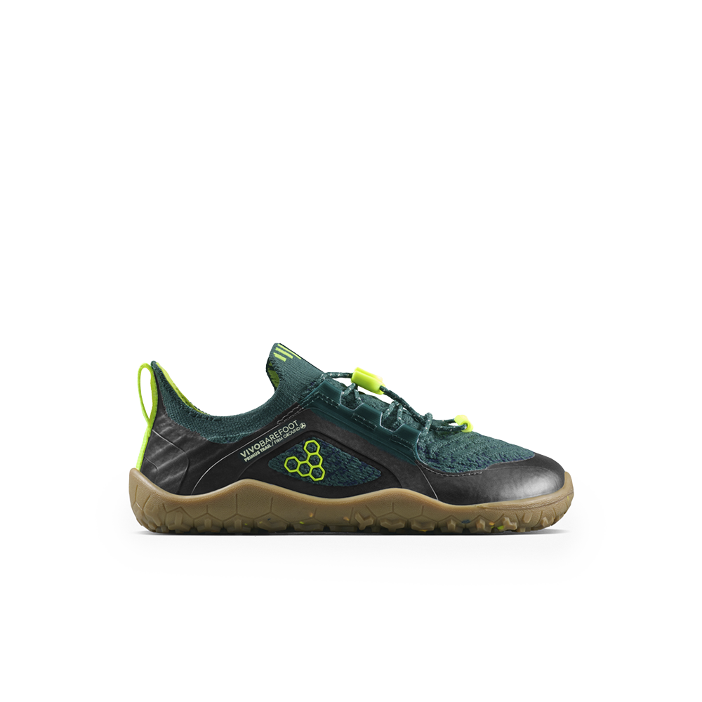 Vivobarefoot PRIMUS TRAIL KNIT FG Children's JUNE BUG